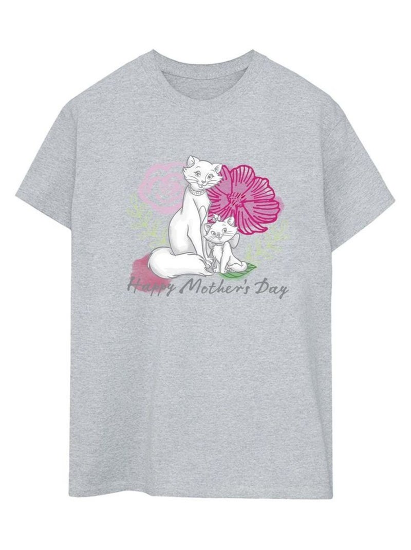 Disney - T-shirt THE ARISTOCATS Gris chiné - Kiabi