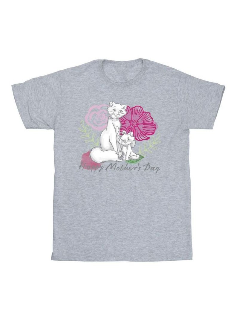 Disney - T-shirt THE ARISTOCATS Gris chiné - Kiabi