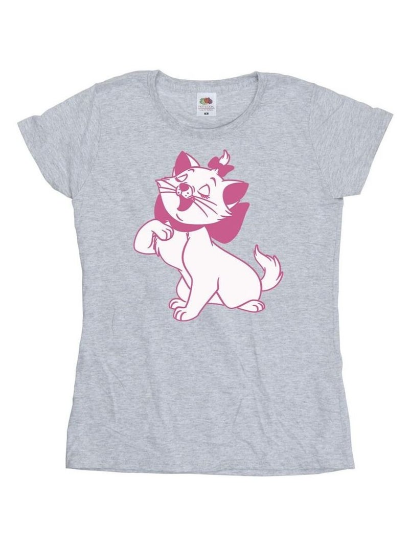 Disney - T-shirt THE ARISTOCATS Gris chiné - Kiabi