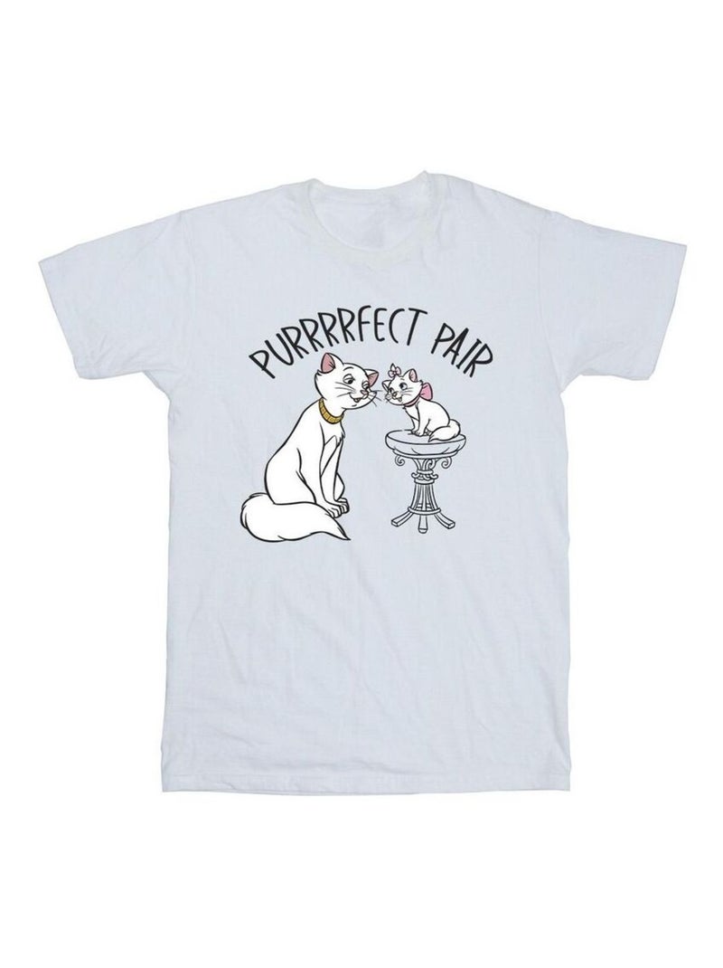 Disney - T-shirt THE ARISTOCATS PURRFECT PAIR Blanc - Kiabi