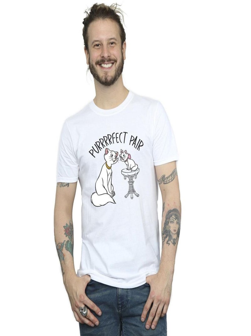 Disney - T-shirt THE ARISTOCATS PURRFECT PAIR Blanc - Kiabi