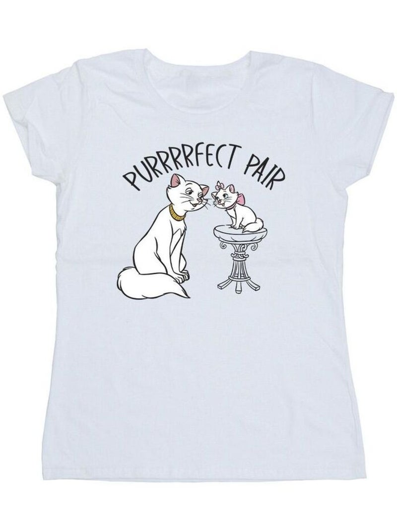 Disney - T-shirt THE ARISTOCATS PURRFECT PAIR Blanc - Kiabi