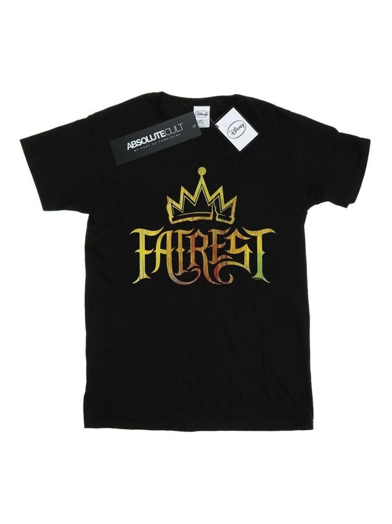 Disney - T-shirt THE DESCENDANTS FAIREST GOLD Noir - Kiabi