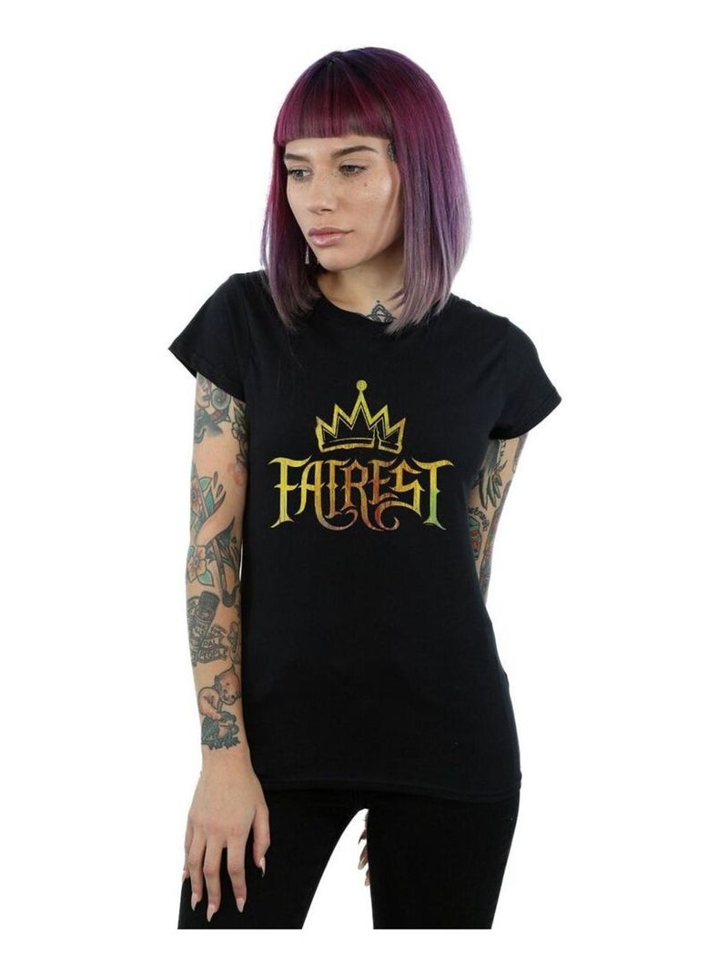 Disney - T-shirt THE DESCENDANTS FAIREST GOLD Noir - Kiabi
