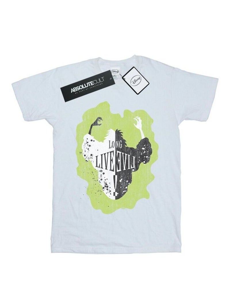 Disney - T-shirt THE DESCENDANTS LONG LIVE Blanc - Kiabi
