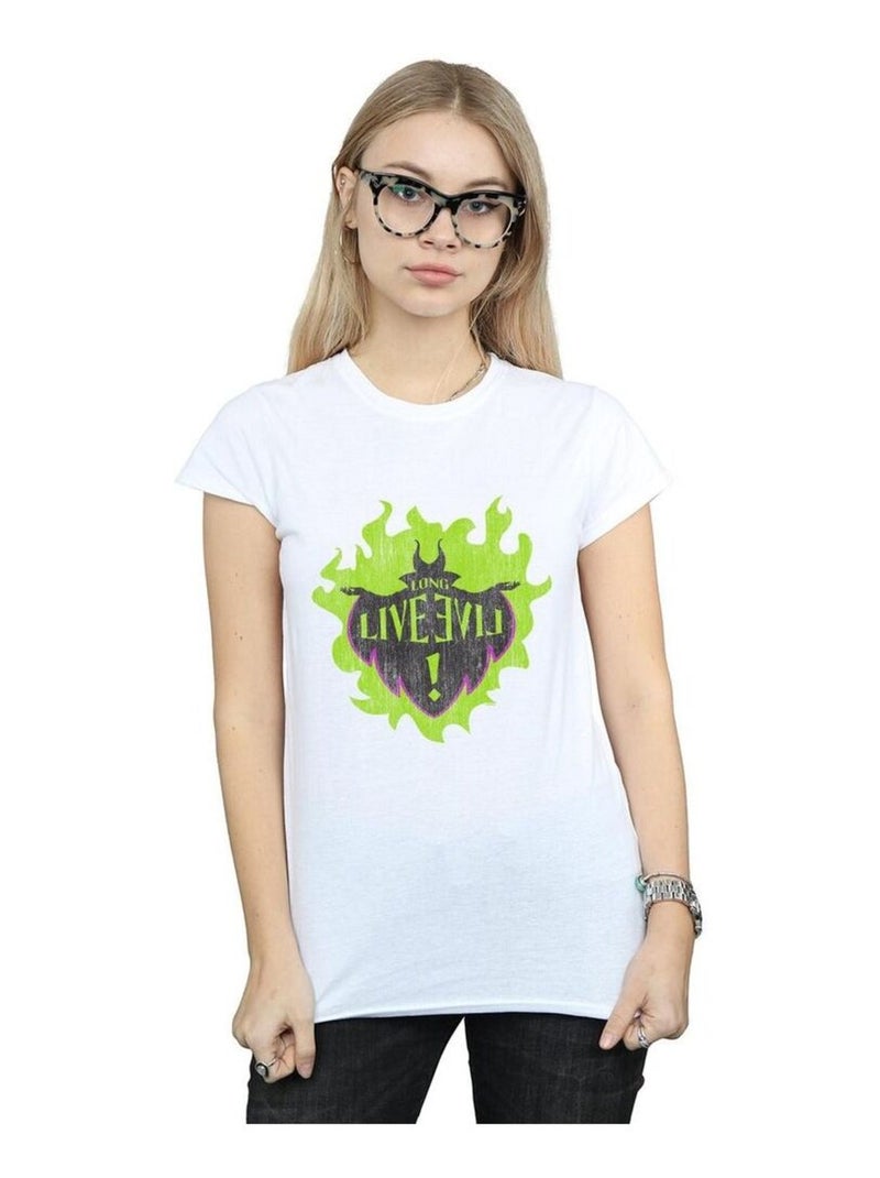 Disney - T-shirt THE DESCENDANTS LONG LIVE Blanc - Kiabi