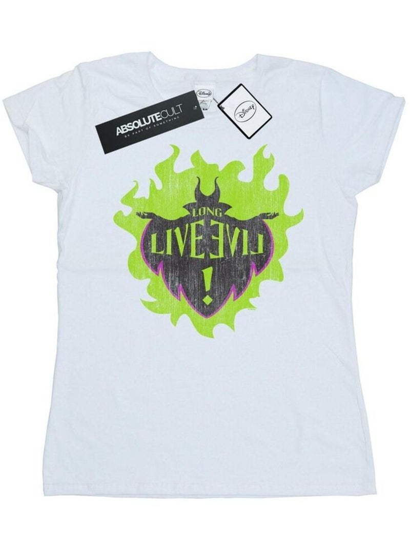 Disney - T-shirt THE DESCENDANTS LONG LIVE Blanc - Kiabi