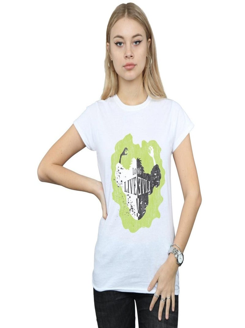 Disney - T-shirt THE DESCENDANTS LONG LIVE Blanc - Kiabi