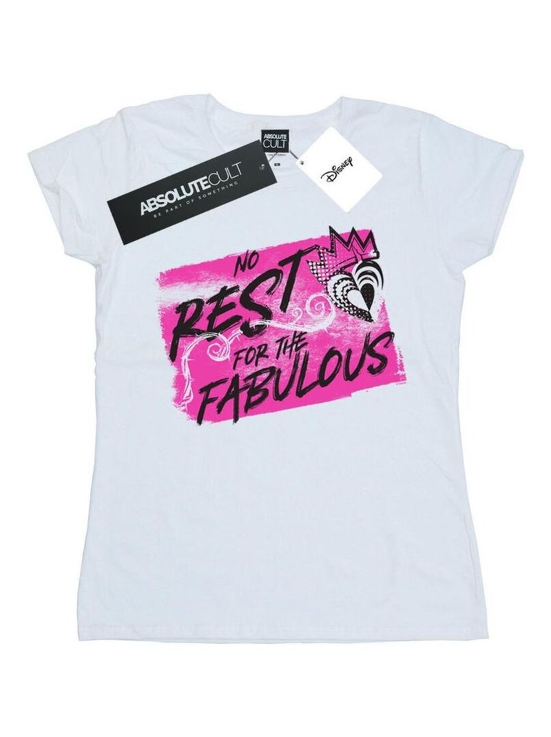 Disney - T-shirt THE DESCENDANTS NO REST Blanc - Kiabi