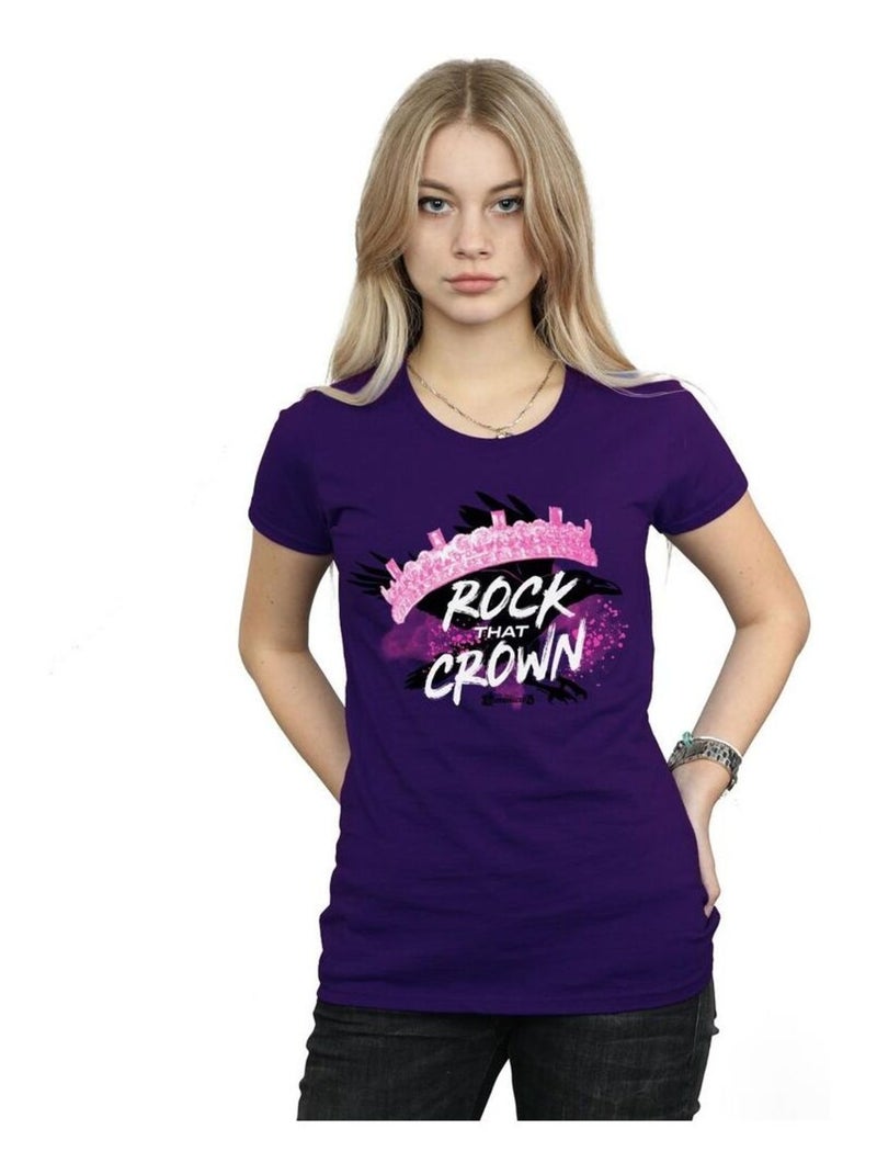 Disney - T-shirt THE DESCENDANTS ROCK THAT Violet - Kiabi