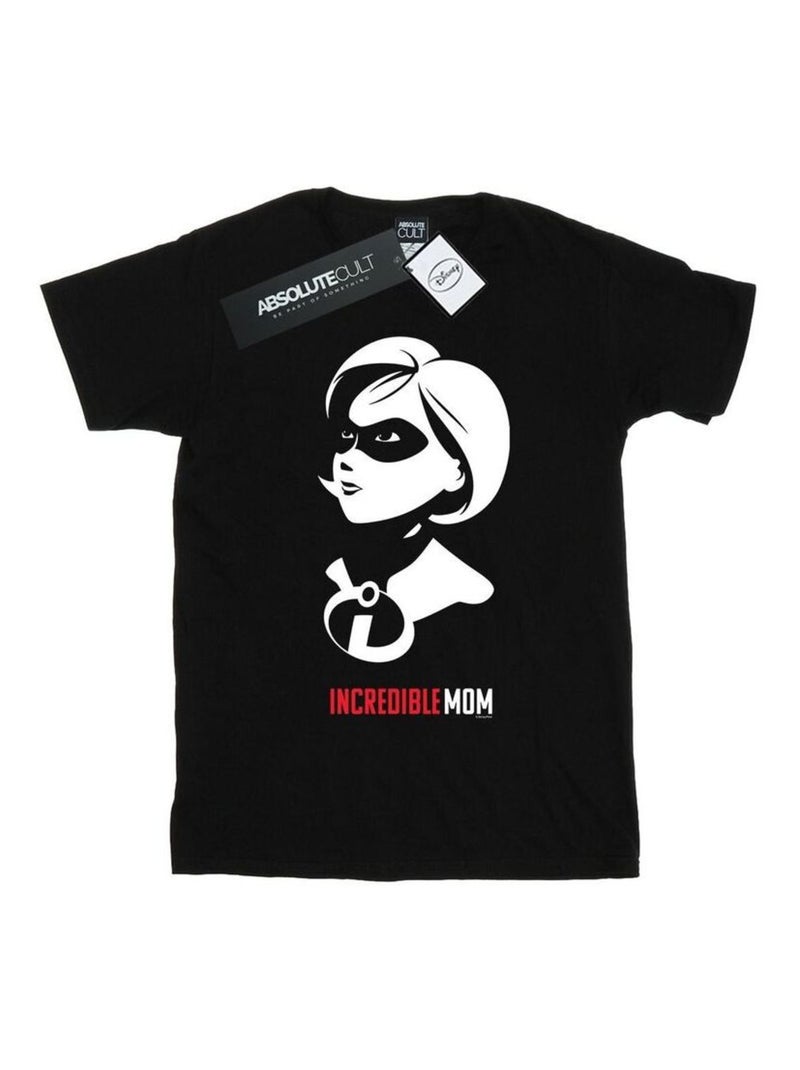Disney - T-shirt THE INCREDIBLES INCREDIBLE MOM Noir - Kiabi