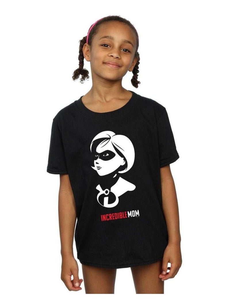 Disney - T-shirt THE INCREDIBLES INCREDIBLE MOM Noir - Kiabi