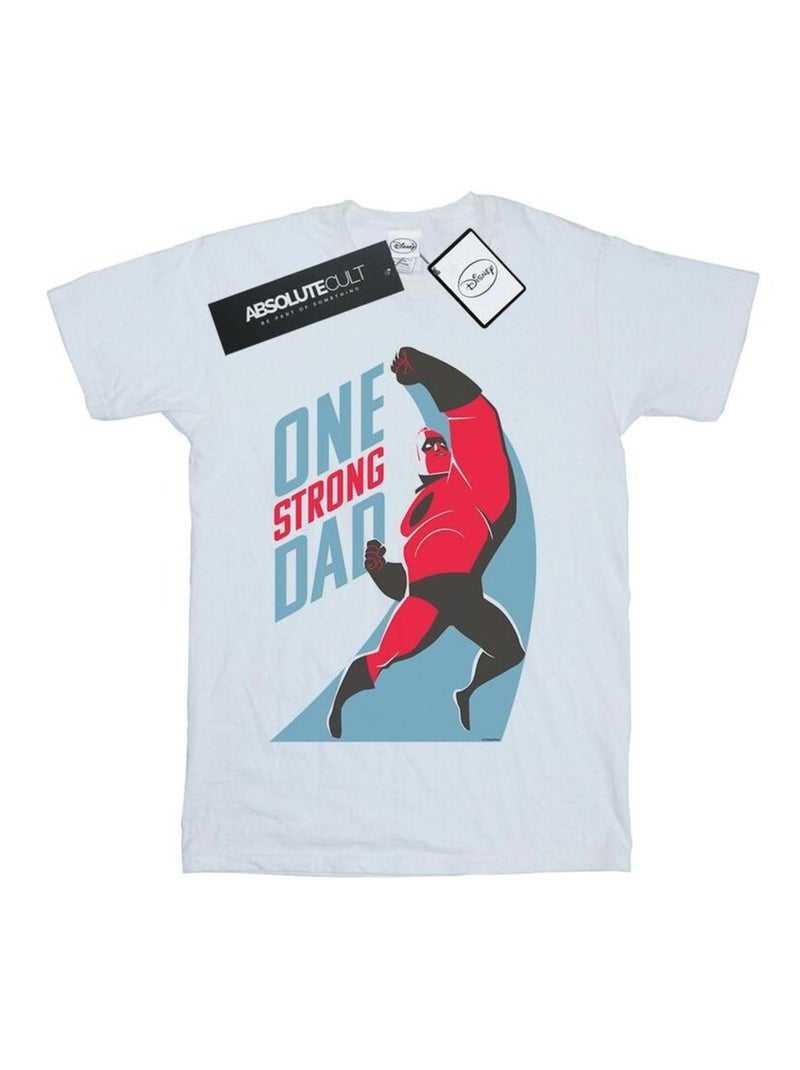 Disney - T-shirt THE INCREDIBLES ONESTRONG DAD Blanc - Kiabi