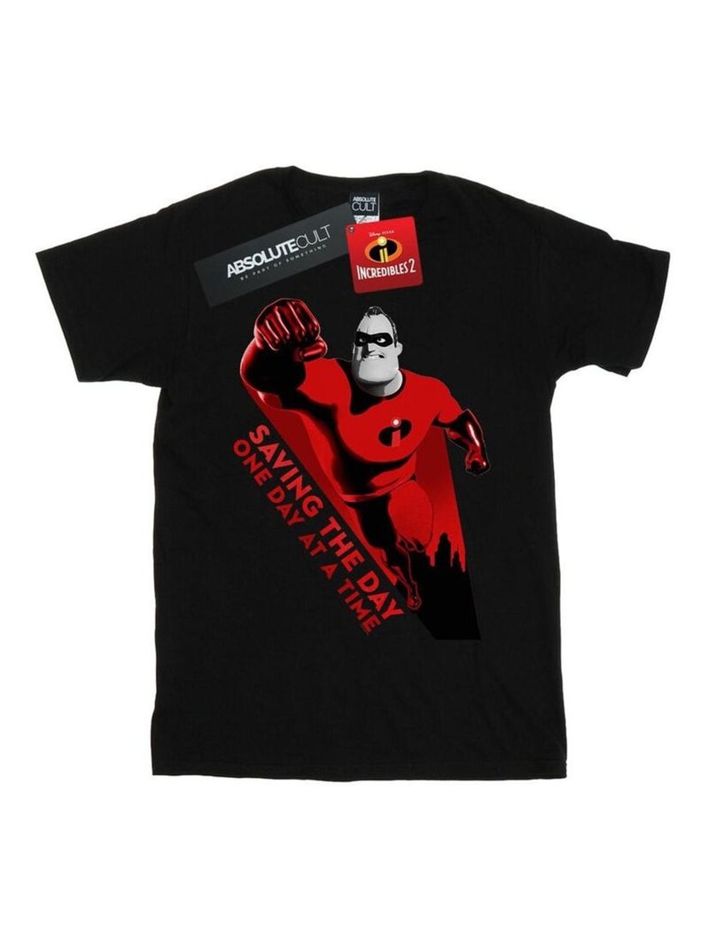 Disney - T-shirt THE INCREDIBLES SAVING THE DAY Noir - Kiabi