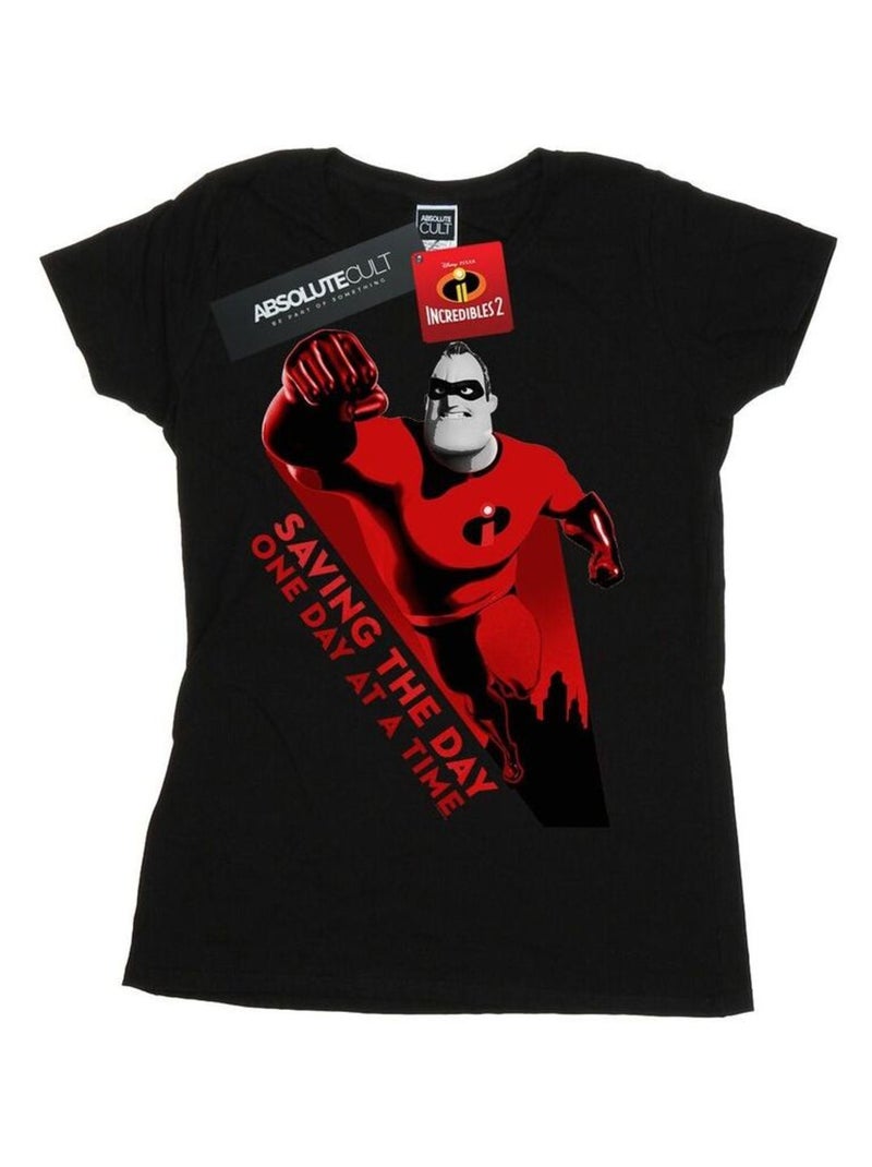 Disney - T-shirt THE INCREDIBLES SAVING THE DAY Noir - Kiabi