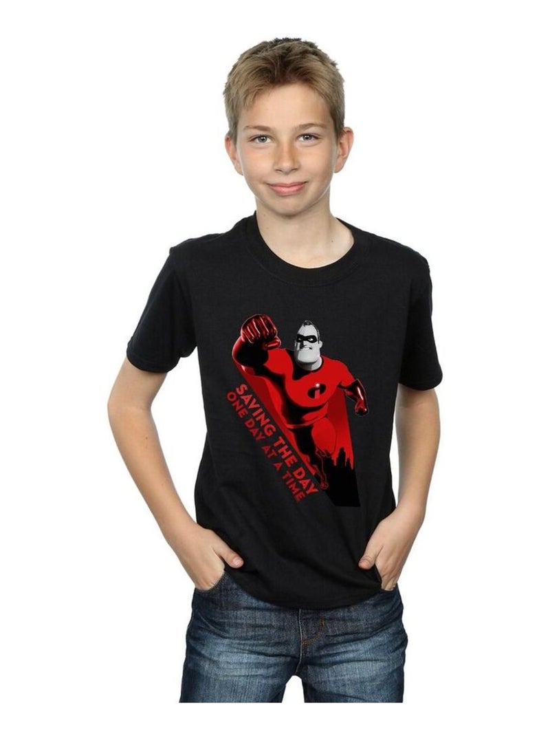 Disney - T-shirt THE INCREDIBLES SAVING THE DAY Noir - Kiabi