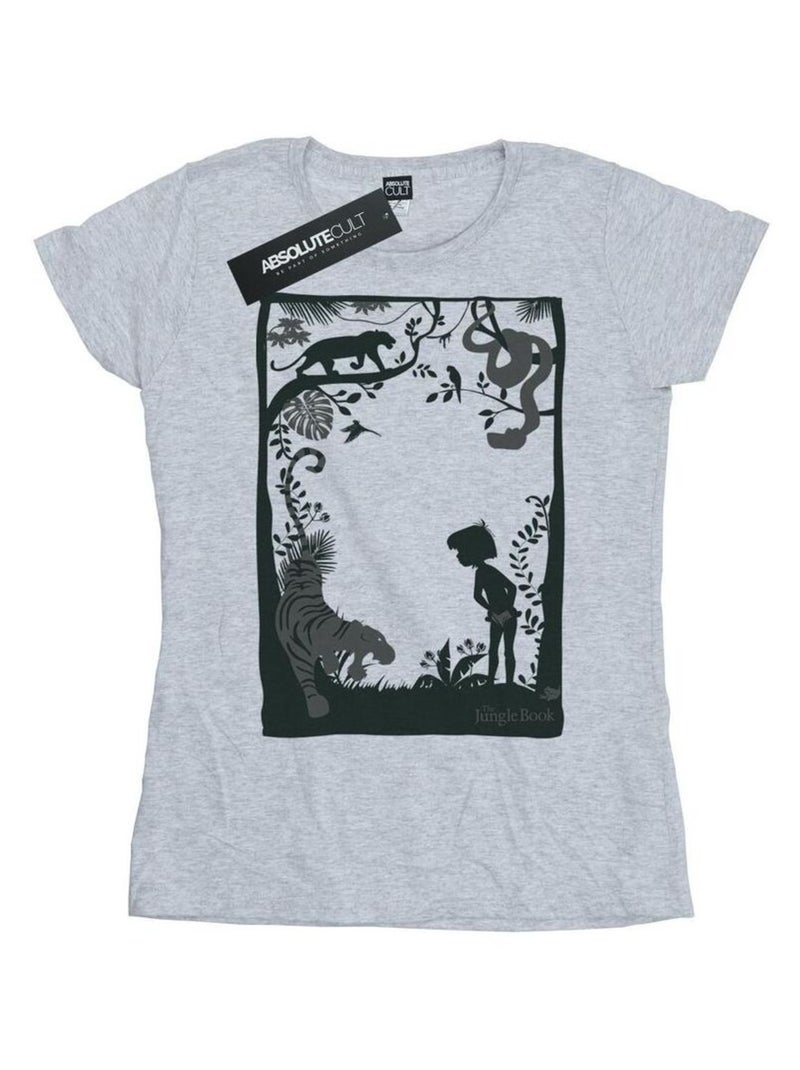 Disney - T-shirt THE JUNGLE BOOK Gris chiné - Kiabi