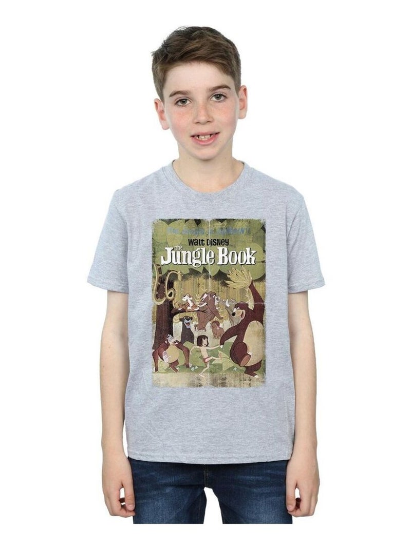 Disney - T-shirt THE JUNGLE BOOK Gris chiné - Kiabi