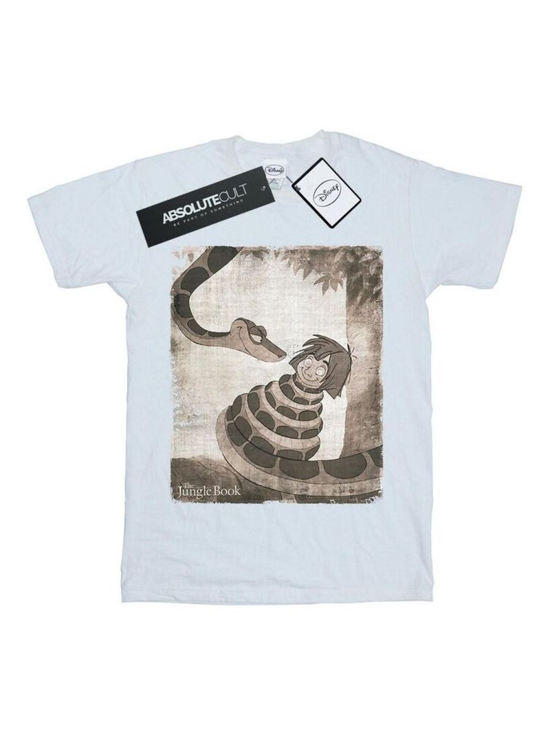 Disney - T-shirt THE JUNGLE BOOK HYPNOSIS Blanc - Kiabi