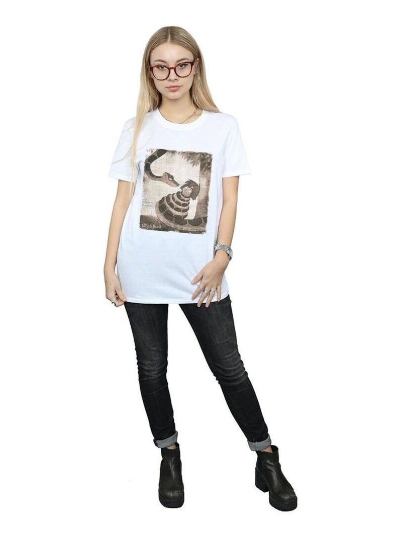 Disney - T-shirt THE JUNGLE BOOK HYPNOSIS Blanc - Kiabi