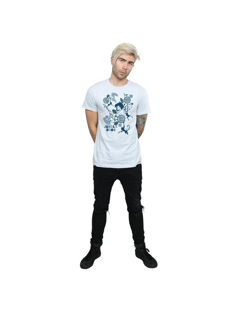 Disney - T-shirt THE JUNGLE BOOK TALE Gris chiné - Kiabi