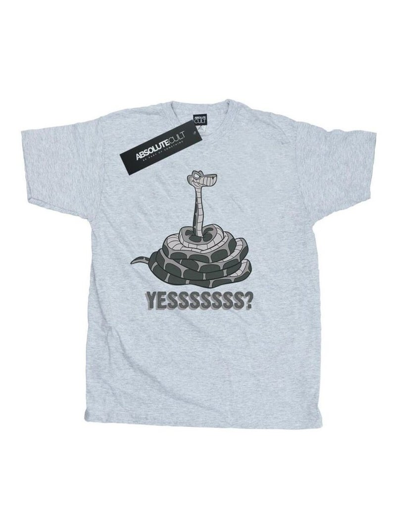Disney - T-shirt THE JUNGLE BOOK YESSSSS Gris chiné - Kiabi