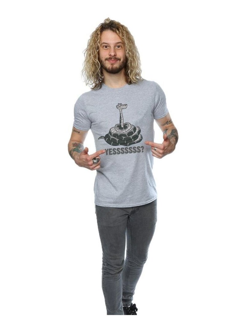 Disney - T-shirt THE JUNGLE BOOK YESSSSS Gris chiné - Kiabi