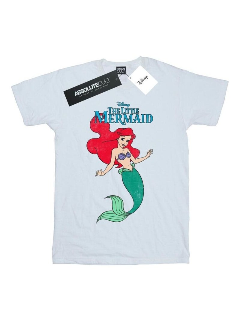 Disney - T-shirt THE La Petite Sirène Blanc - Kiabi