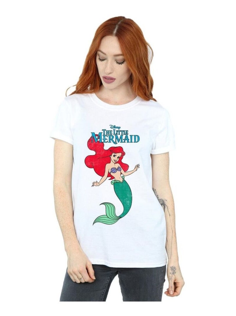 Disney - T-shirt THE La Petite Sirène Blanc - Kiabi