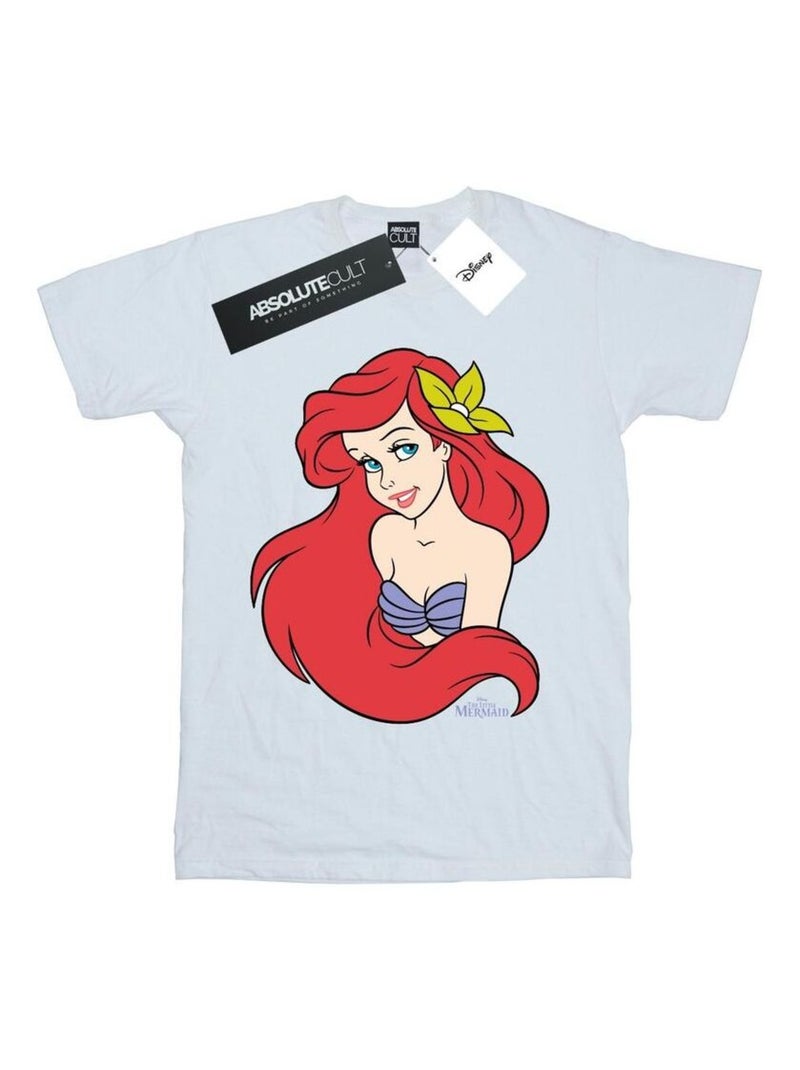 Disney - T-shirt THE La Petite Sirène Blanc - Kiabi