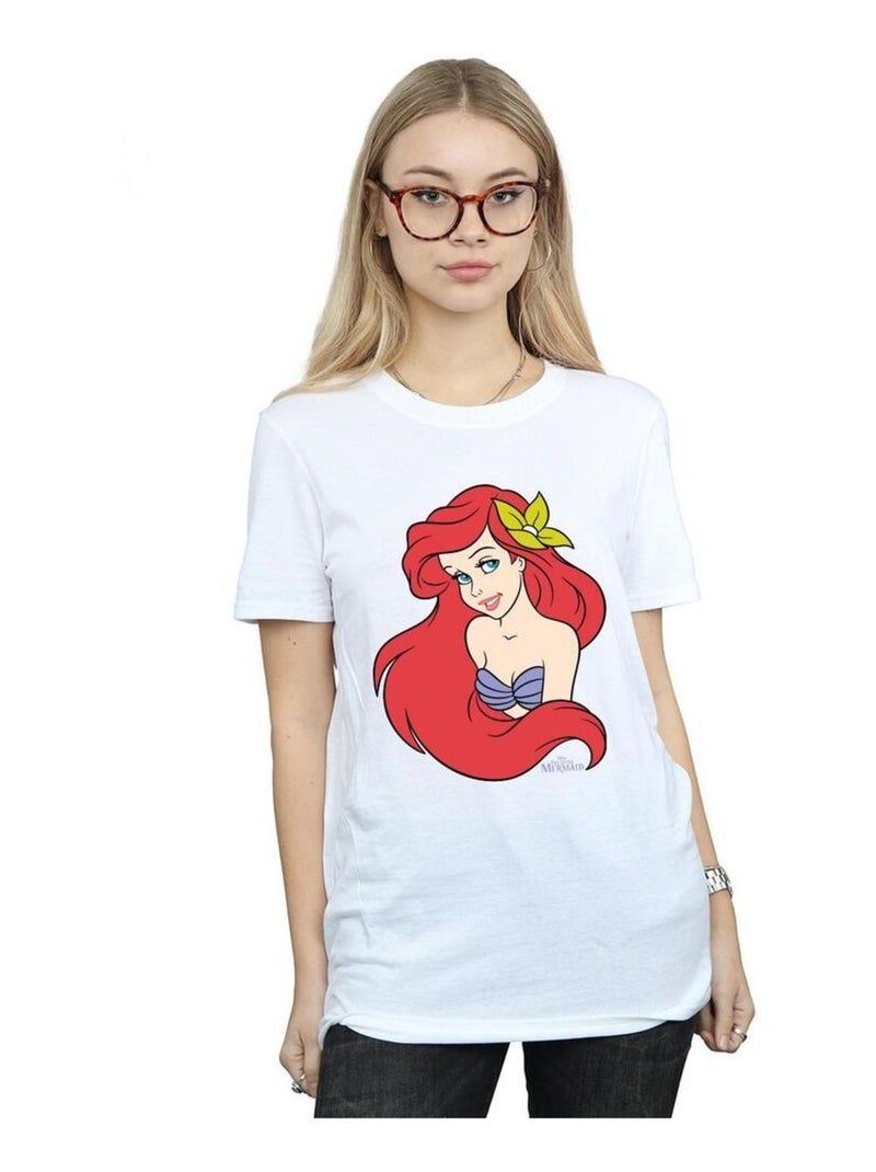 Disney - T-shirt THE La Petite Sirène Blanc - Kiabi