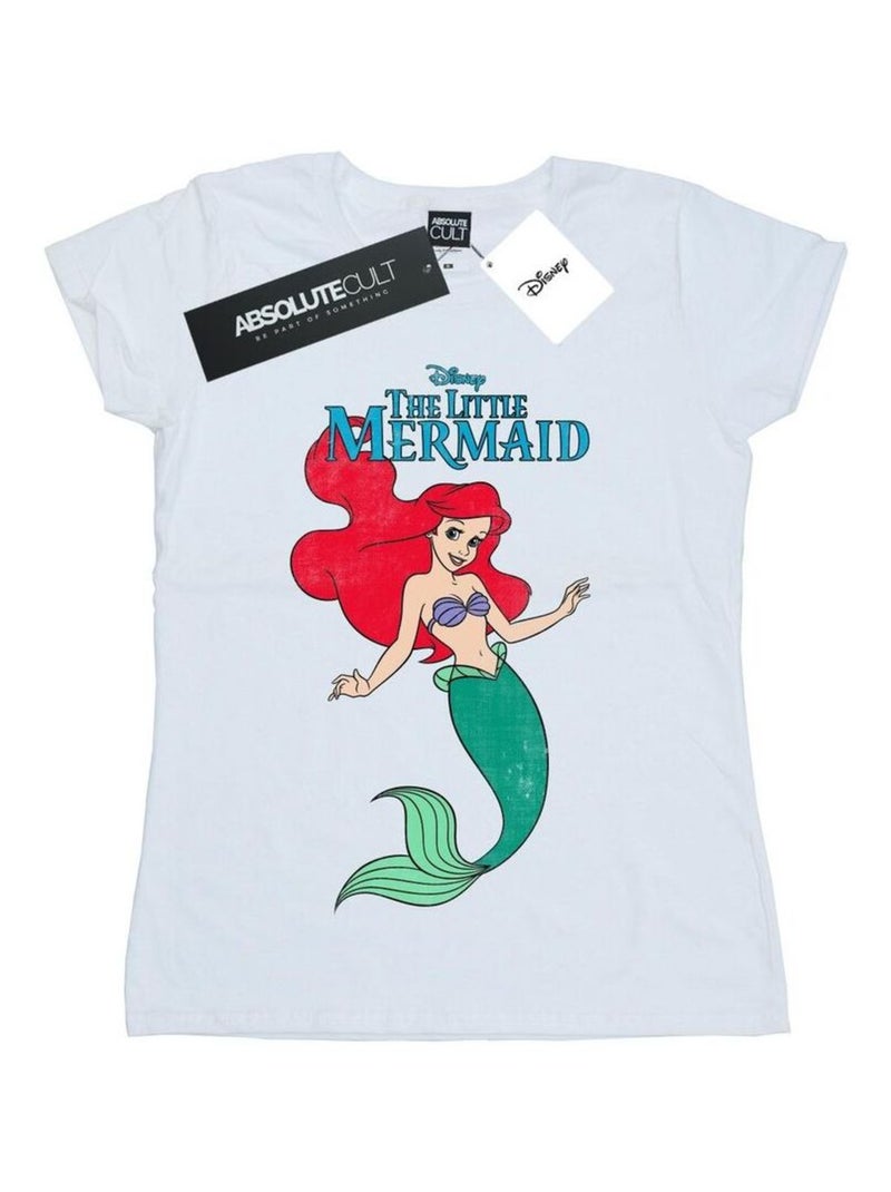Disney - T-shirt THE La Petite Sirène Blanc - Kiabi