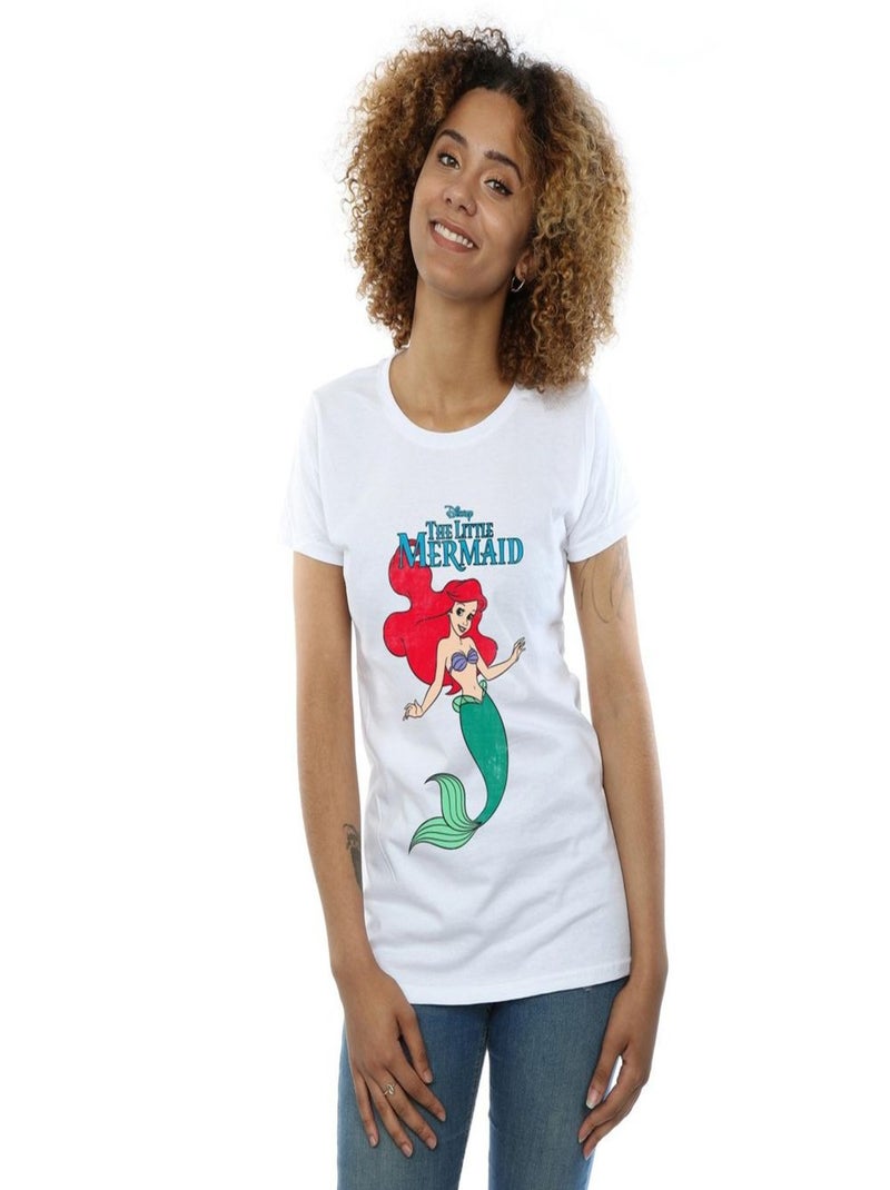Disney - T-shirt THE La Petite Sirène Blanc - Kiabi