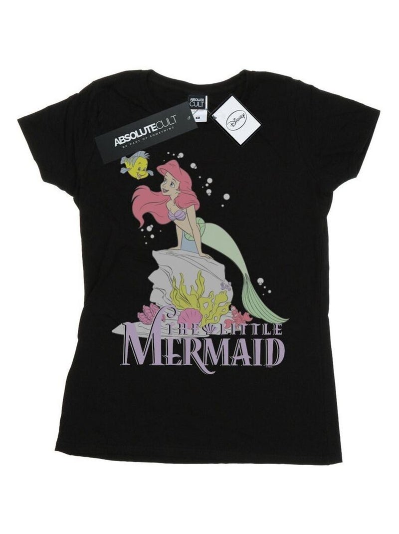 Disney - T-shirt THE La Petite Sirène FADED NOSTALGIA Noir - Kiabi