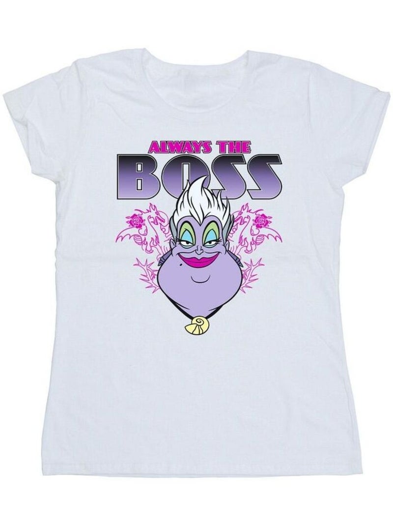 Disney - T-shirt THE La Petite Sirène MUM IS THE BOSS Blanc - Kiabi