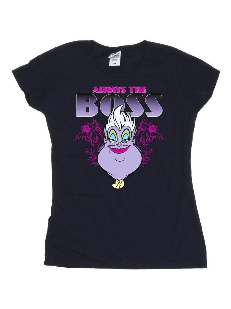 Disney - T-shirt THE La Petite Sirène MUM IS THE BOSS Bleu marine - Kiabi