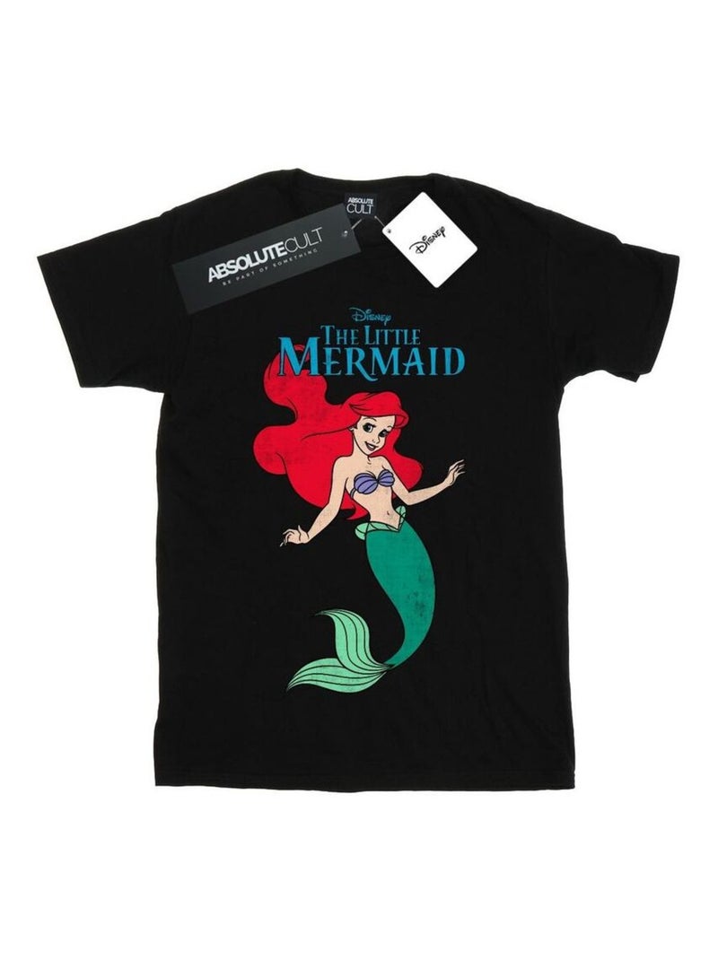 Disney - T-shirt THE La Petite Sirène Noir - Kiabi