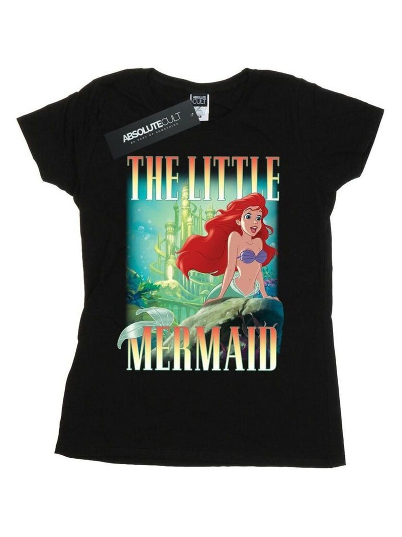 Disney - T-shirt THE La Petite Sirène Noir - Kiabi