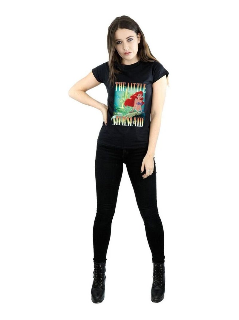 Disney - T-shirt THE La Petite Sirène Noir - Kiabi