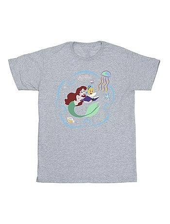 Disney - T-shirt THE La Petite Sirène READING A BOOK