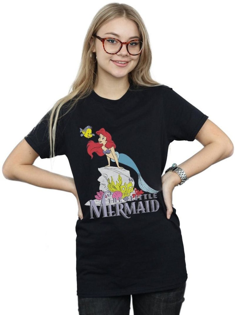 Disney - T-shirt THE La Petite Sirène SEA FRIEND Noir - Kiabi