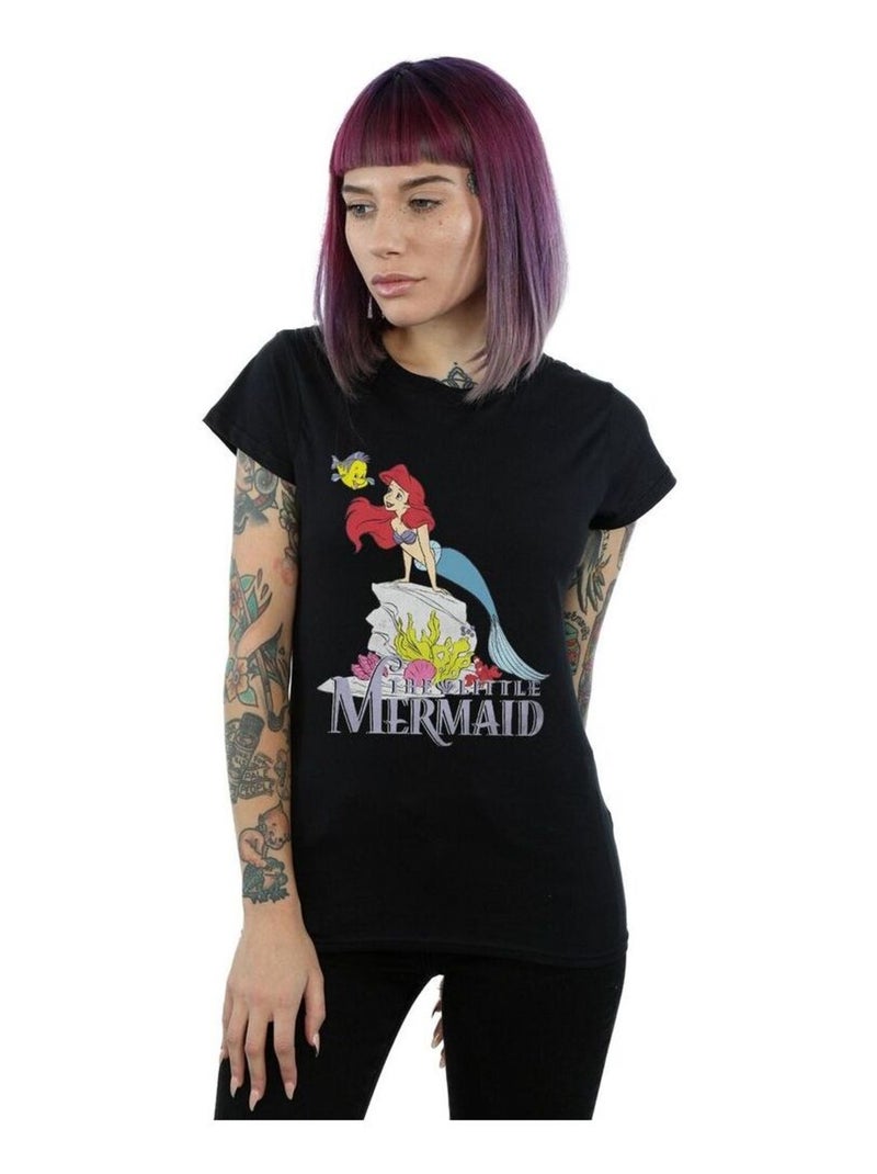 Disney - T-shirt THE LÇaTLE MERMAID SEA FRIEND Noir - Kiabi
