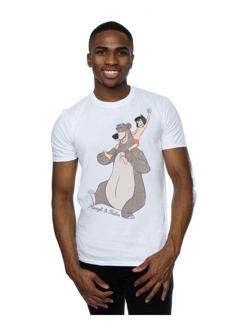 Disney - T-shirt THE Le Livre de la Jungle Blanc - Kiabi