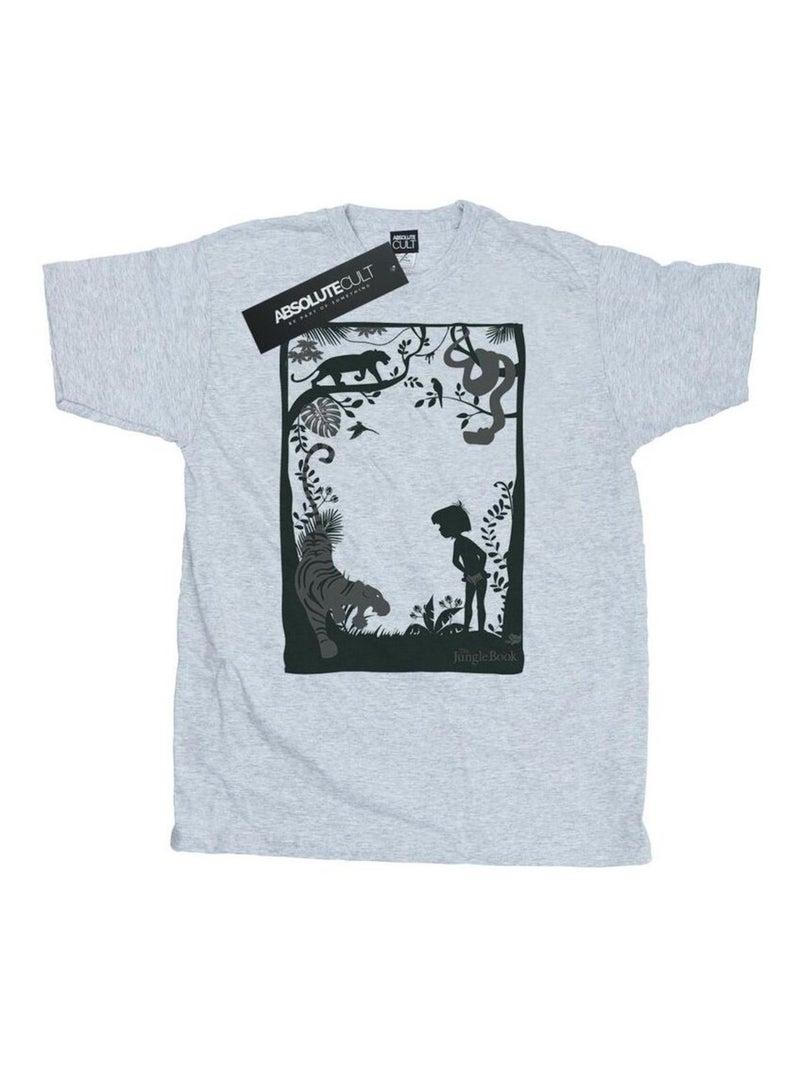 Disney - T-shirt THE Le Livre de la Jungle Gris chiné - Kiabi
