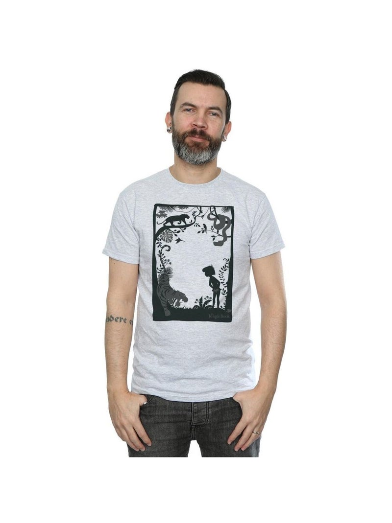 Disney - T-shirt THE Le Livre de la Jungle Gris chiné - Kiabi
