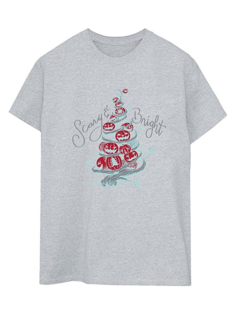 Disney - T-shirt THE L'Étrange Noël de monsieur Jack Gris chiné - Kiabi
