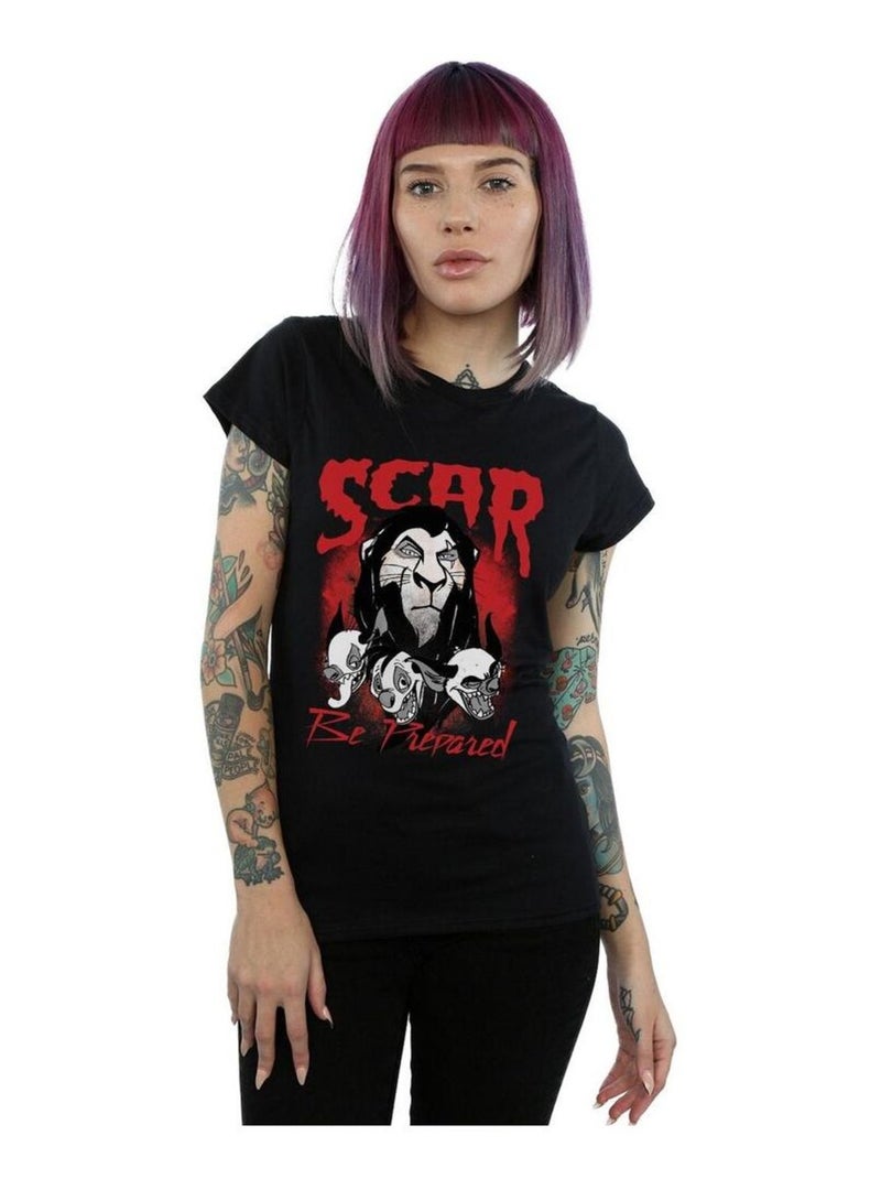 Disney - T-shirt THE LION KING BE PREPARED Noir - Kiabi
