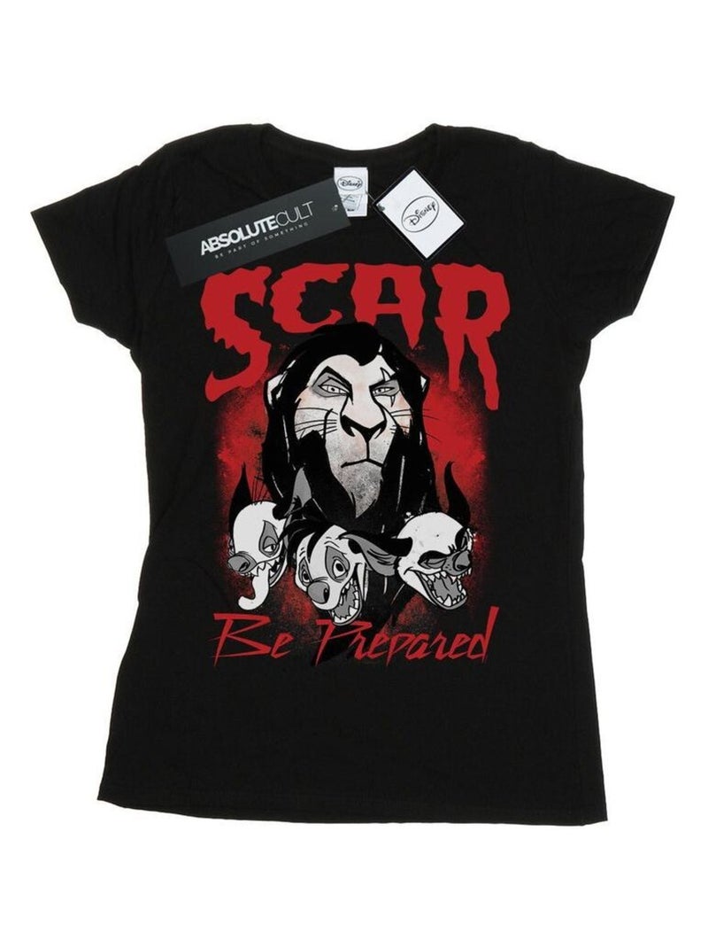 Disney - T-shirt THE LION KING BE PREPARED Noir - Kiabi