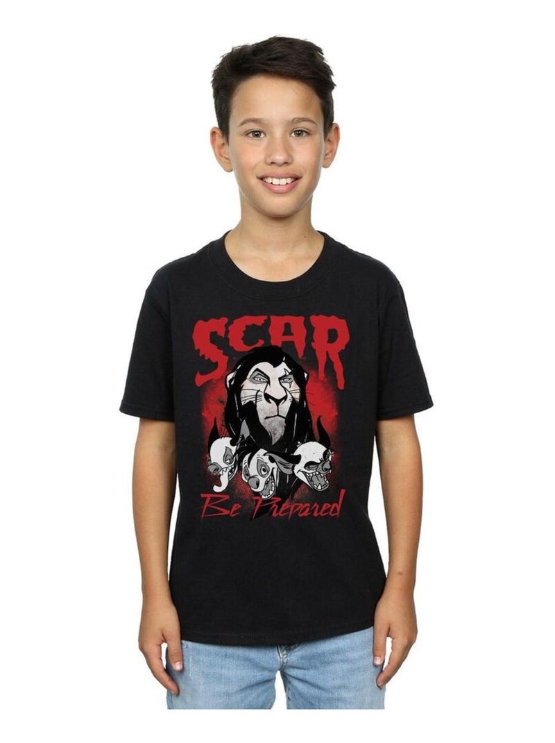 Disney - T-shirt THE LION KING BE PREPARED Noir - Kiabi