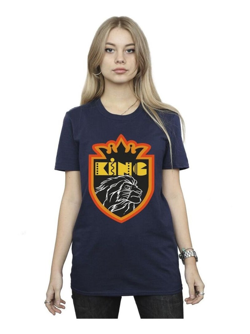 Disney - T-shirt THE LION KING Bleu marine - Kiabi